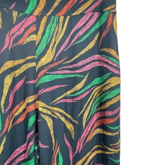 NWT FARM Rio Shinny Zebra Pants Women's L Multicolor Lightweight Viscose Casual - Picture 4 of 15